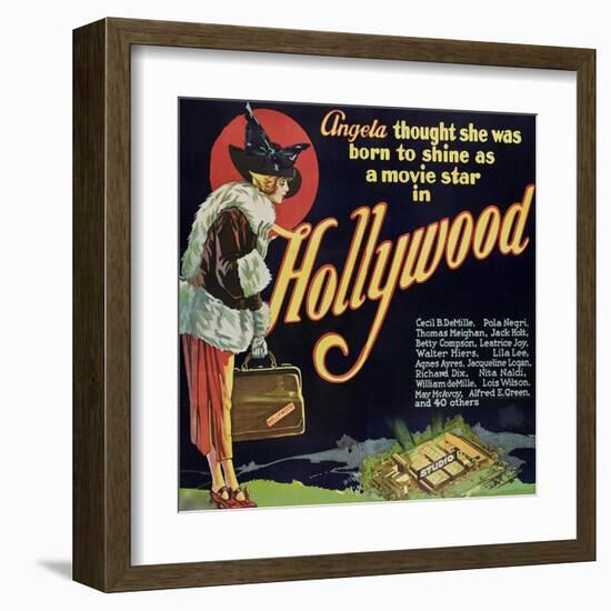 Hollywood-null-Framed Art Print