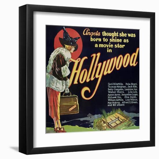 Hollywood-null-Framed Art Print