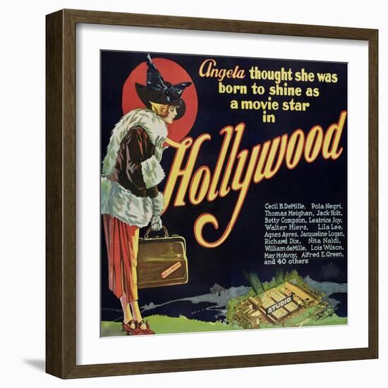 Hollywood-null-Framed Art Print