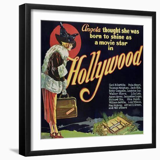 Hollywood-null-Framed Art Print