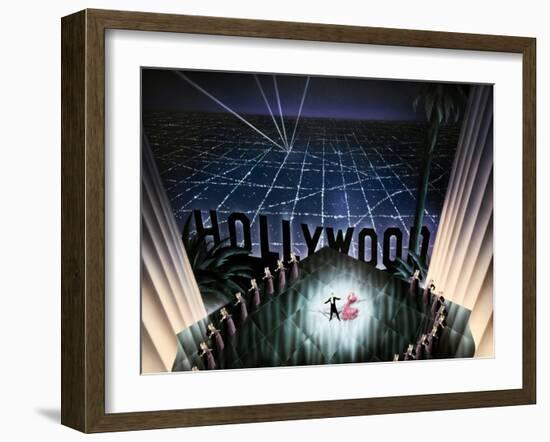 Hollywood-Robert Hoppe-Framed Art Print