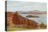 Holme Island and Arnside, from Grange-Over-Sands-Alfred Robert Quinton-Stretched Canvas