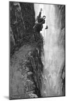 Holmes and Moriarty Fighting over the Reichenbach Falls, 1896-Sidney Edward Paget-Mounted Giclee Print