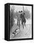 Holmes and Watson, Dog, C20-Sidney Paget-Framed Stretched Canvas