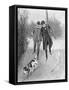 Holmes and Watson, Dog, C20-Sidney Paget-Framed Stretched Canvas