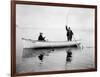 Holmes Harbor, Whidbey Island, Landing Fish, 1931-Asahel Curtis-Framed Giclee Print