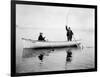 Holmes Harbor, Whidbey Island, Landing Fish, 1931-Asahel Curtis-Framed Giclee Print