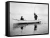 Holmes Harbor, Whidbey Island, Landing Fish, 1931-Asahel Curtis-Framed Stretched Canvas