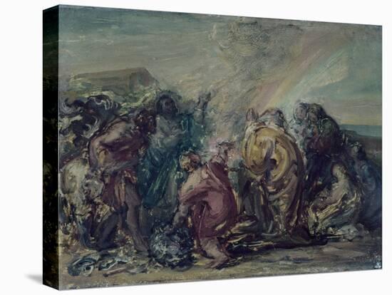 Holocaust of Noah-Giovanni Carnovali (Piccio)-Stretched Canvas