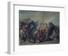 Holocaust of Noah-Giovanni Carnovali (Piccio)-Framed Art Print