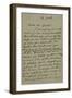 Holograph Letter to Theophile Gautier, August 4, 1861-Eugene Delacroix-Framed Giclee Print