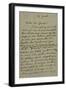 Holograph Letter to Theophile Gautier, August 4, 1861-Eugene Delacroix-Framed Giclee Print