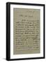 Holograph Letter to Theophile Gautier, July 22, 1855-Eugene Delacroix-Framed Giclee Print