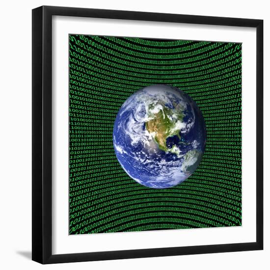 Holographic Universe, Conceptual Image-null-Framed Photographic Print