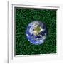 Holographic Universe, Conceptual Image-null-Framed Premium Photographic Print