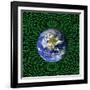 Holographic Universe, Conceptual Image-null-Framed Premium Photographic Print