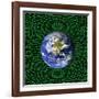 Holographic Universe, Conceptual Image-null-Framed Premium Photographic Print