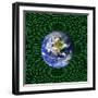 Holographic Universe, Conceptual Image-null-Framed Premium Photographic Print