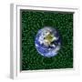 Holographic Universe, Conceptual Image-null-Framed Premium Photographic Print