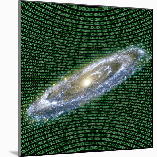 Holographic Universe, Conceptual Image-null-Mounted Photographic Print