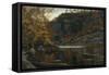 Holskaukilen Landscape-Olaf Isaachsen-Framed Stretched Canvas