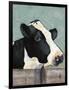 Holstein Cow I-Jade Reynolds-Framed Art Print