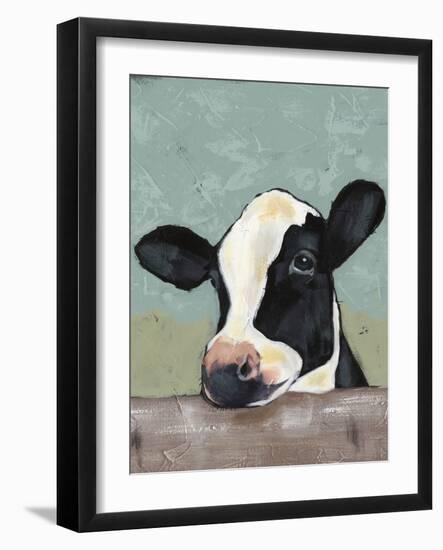 Holstein Cow II-Jade Reynolds-Framed Art Print