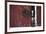 Holstein Cow Standing in Doorway of Red Barn, Christmas Wreath on Barn, Marengo-Lynn M^ Stone-Framed Photographic Print