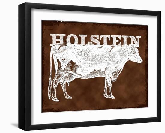 Holstein Cow-null-Framed Giclee Print