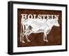 Holstein Cow-null-Framed Giclee Print