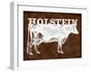 Holstein Cow-null-Framed Giclee Print