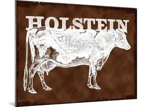 Holstein Cow-null-Mounted Giclee Print
