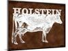 Holstein Cow-null-Mounted Giclee Print