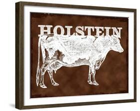 Holstein Cow-null-Framed Giclee Print