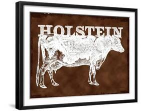 Holstein Cow-null-Framed Giclee Print