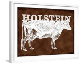 Holstein Cow-null-Framed Giclee Print