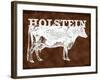 Holstein Cow-null-Framed Giclee Print