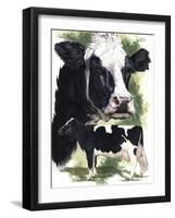 Holstein Cow-Barbara Keith-Framed Giclee Print