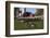 Holstein Cows in Meadow by Complex of Red Dairy Farm Buildings, Granville, New York, USA-Lynn M^ Stone-Framed Photographic Print