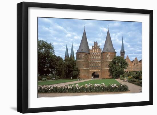 Holsten Gate of Hanseatic City of Lubeck-null-Framed Photo