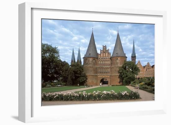 Holsten Gate of Hanseatic City of Lubeck-null-Framed Photo