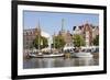 Holstenhafen at River Untertrave, Lubeck, Schleswig Holstein, Germany, Europe-Markus Lange-Framed Photographic Print