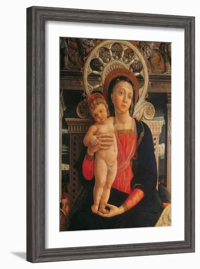 Holy Conversation, San Zeno Altarpiece-Andrea Mantegna-Framed Art Print