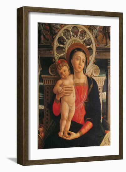 Holy Conversation, San Zeno Altarpiece-Andrea Mantegna-Framed Art Print