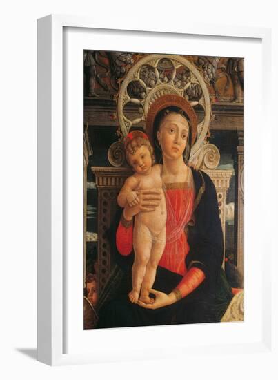 Holy Conversation, San Zeno Altarpiece-Andrea Mantegna-Framed Art Print