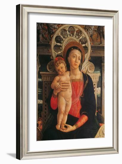 Holy Conversation, San Zeno Altarpiece-Andrea Mantegna-Framed Art Print