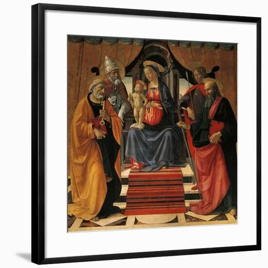 Holy Conversation-Domenico Ghirlandaio-Framed Giclee Print