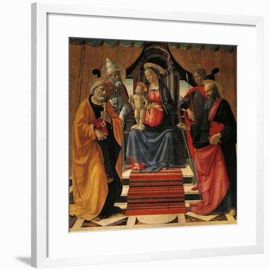 Holy Conversation-Domenico Ghirlandaio-Framed Giclee Print