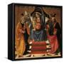 Holy Conversation-Domenico Ghirlandaio-Framed Stretched Canvas