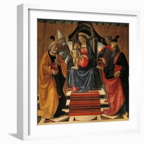 Holy Conversation-Domenico Ghirlandaio-Framed Giclee Print